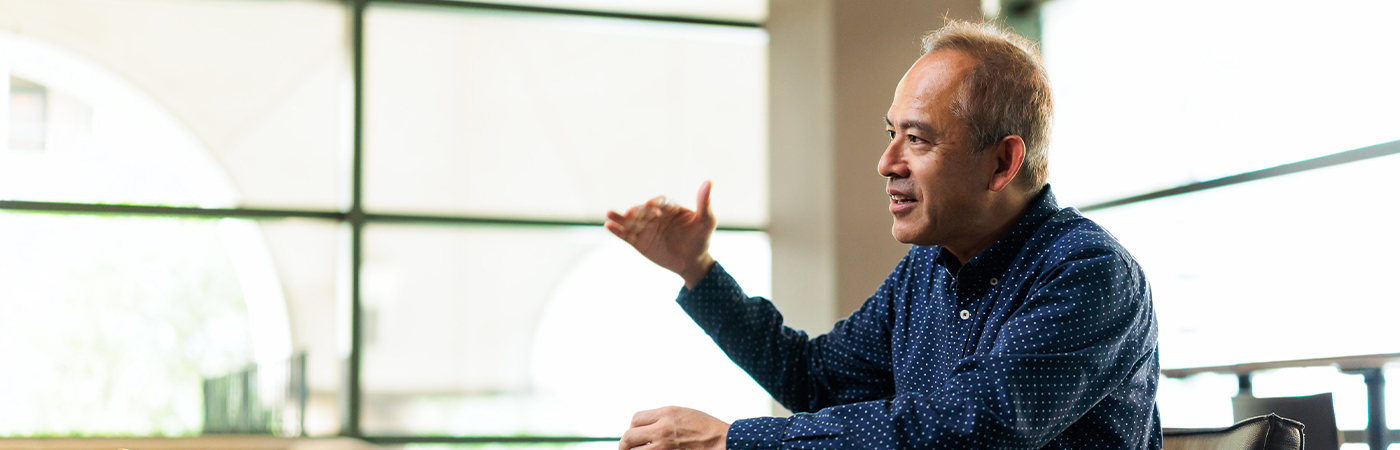 紆余曲折のキャリアを重ねて、日清食品グループの初代CIOに就任。 画像